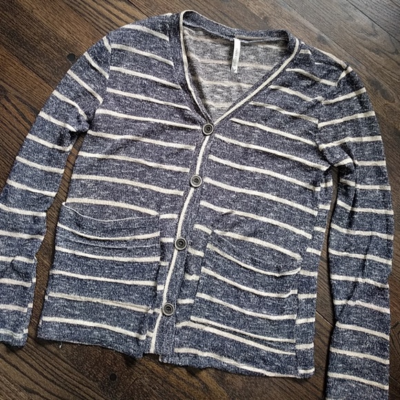 Paper Crane Sweaters - Baggy striped cardigan